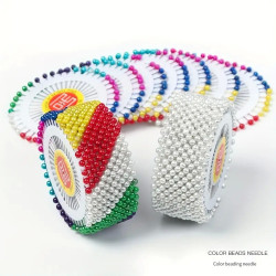 ALFILERES CON CABEZA DE COLORES